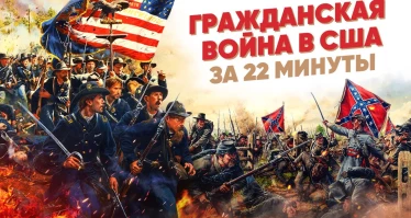 Гражданская война в США за 22 минуты